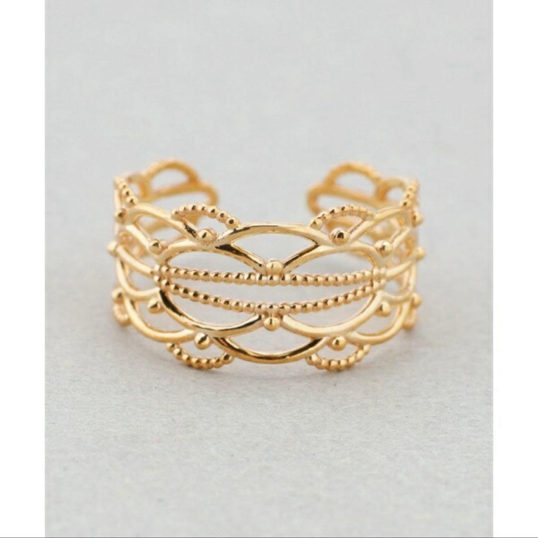 ◆ SIENA ROSE◆【K10】イヤーカフ[オリエンタルレース][M]