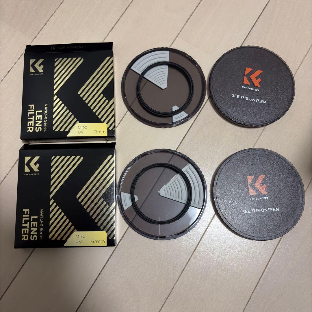 K&F CONCEPT 保護フィルター レンズフィルター 67mm カメラ用品