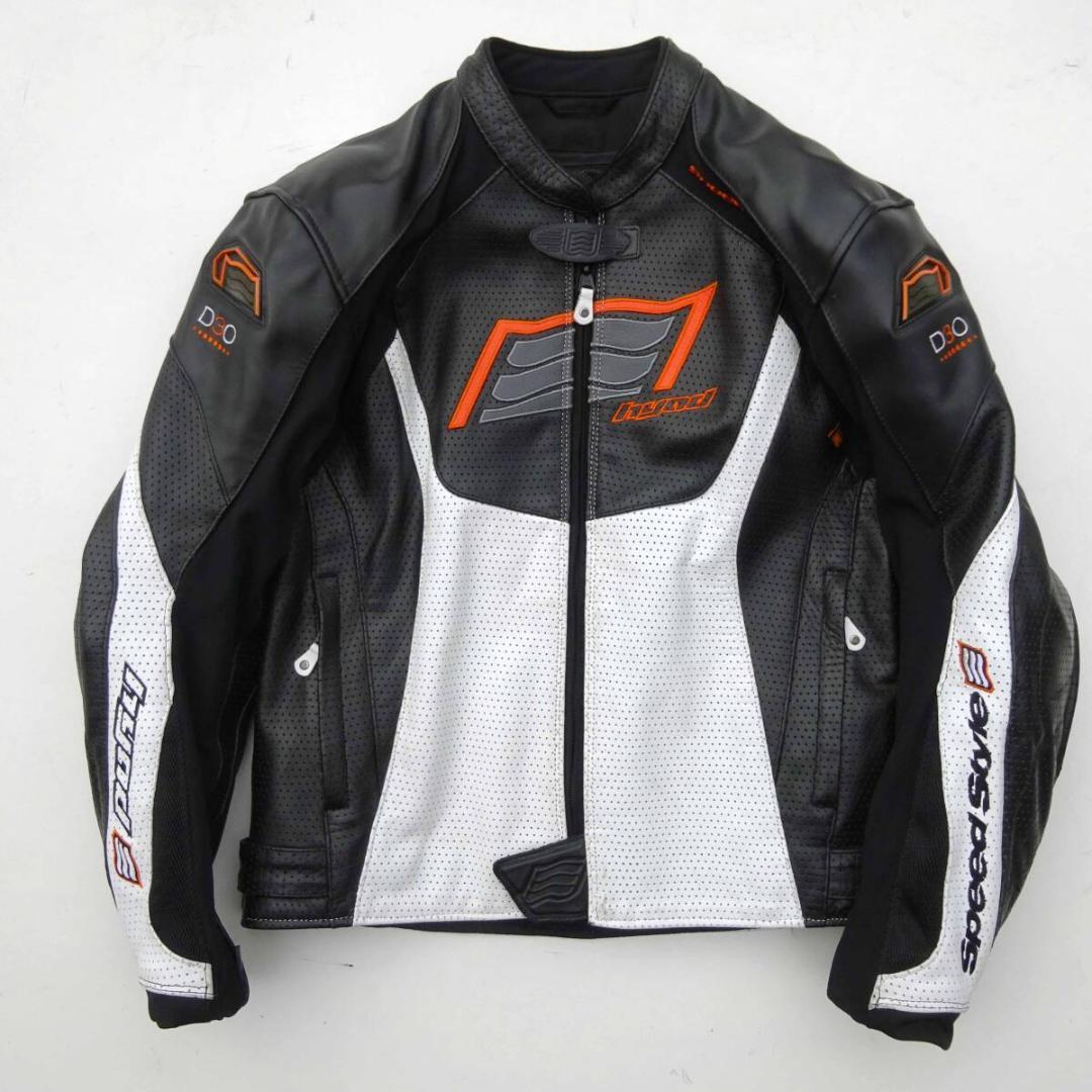 ヒョウドウHYOD speed D3o パンチングレザージャケット サイズL