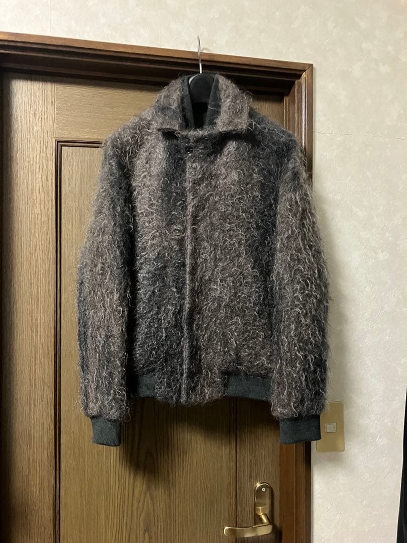 emporio armani モヘアシャギーブルゾン