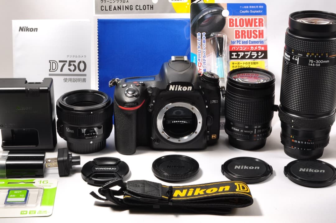 ❤️極上美品❤️ニコン D750 単焦点＆標準＆超望遠トリプルレンズセット
