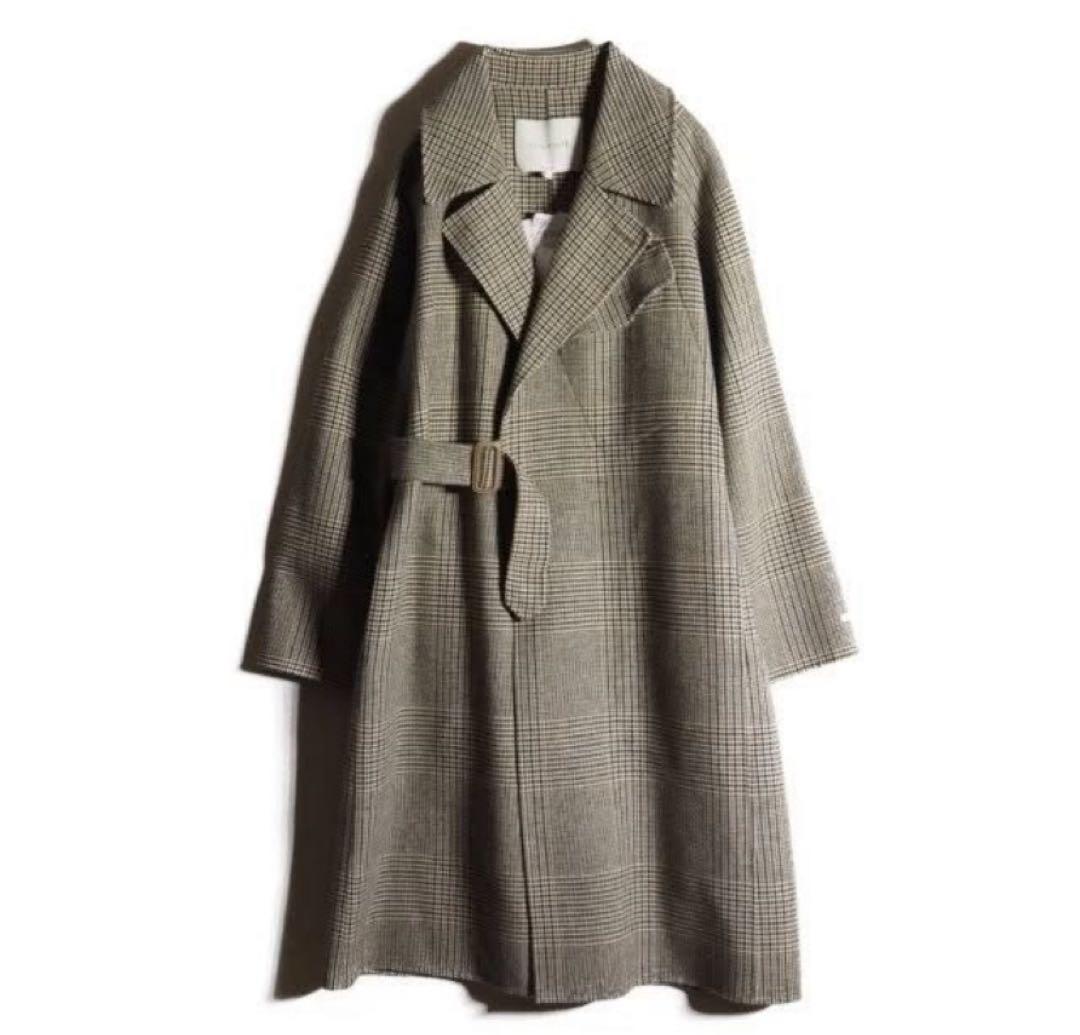 MACKINTOSH ウール　ダブルフェイス　グレンチェックタイロッケンコート