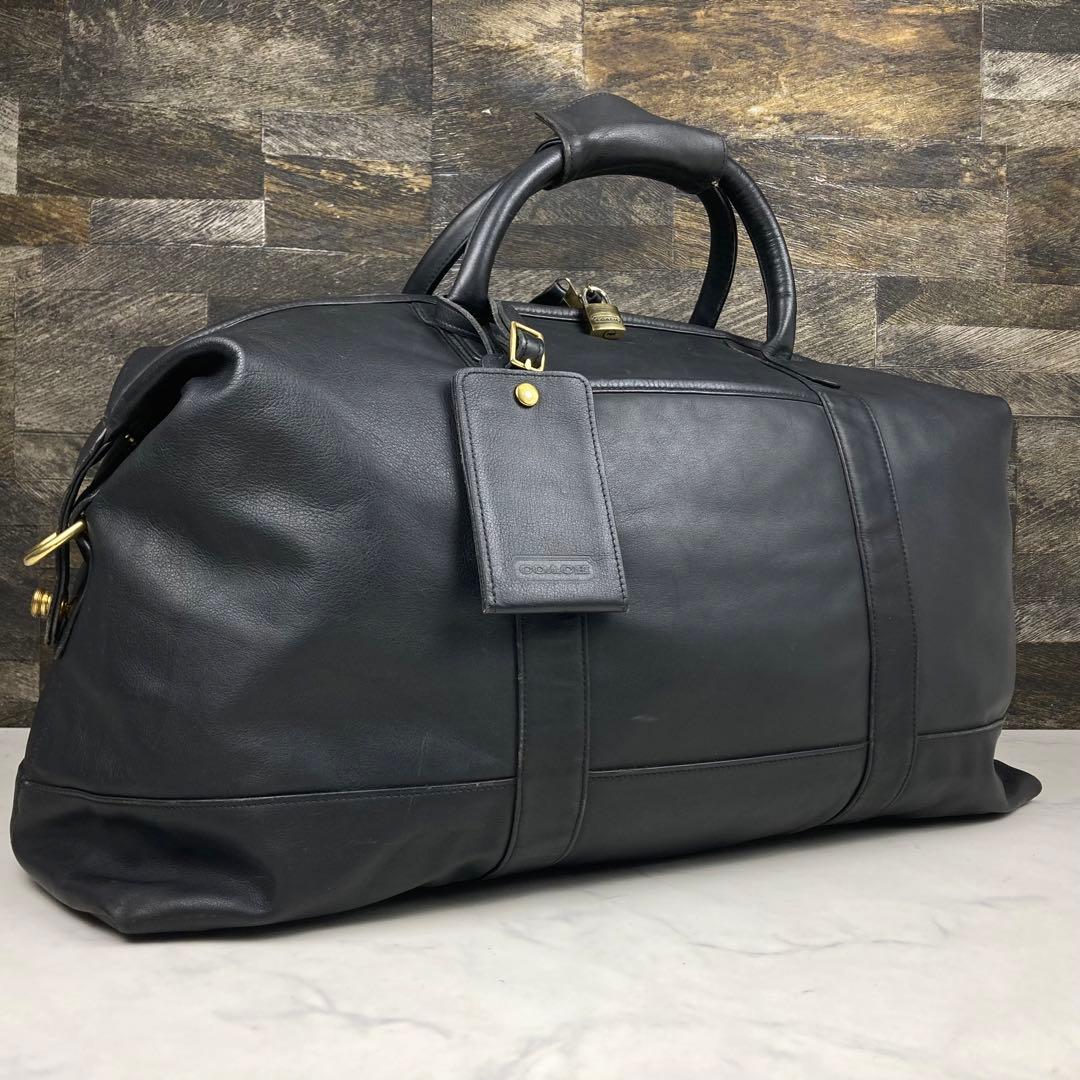 COACH オ－ルドコーチ ボストンバッグ オールレザー 0502 黒