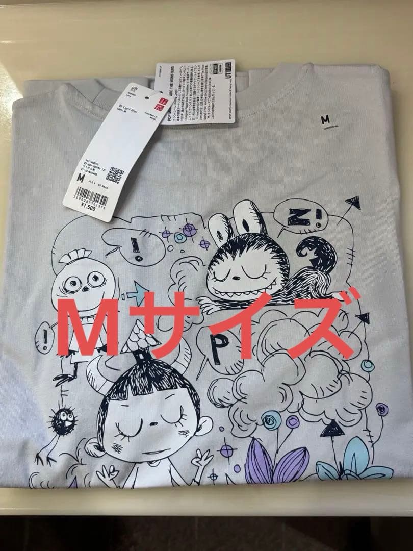 ユニクロ ザ・モンスターズ ラブブTシャツ Mサイズ　ポップマート
