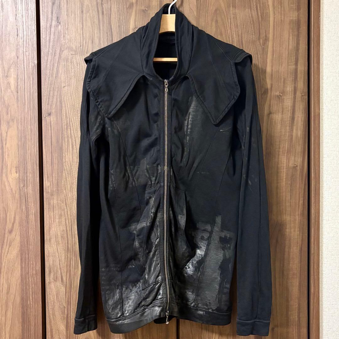 希少 JULIUS 11SS コーティング ダブルジップフーディ 2 Chaos