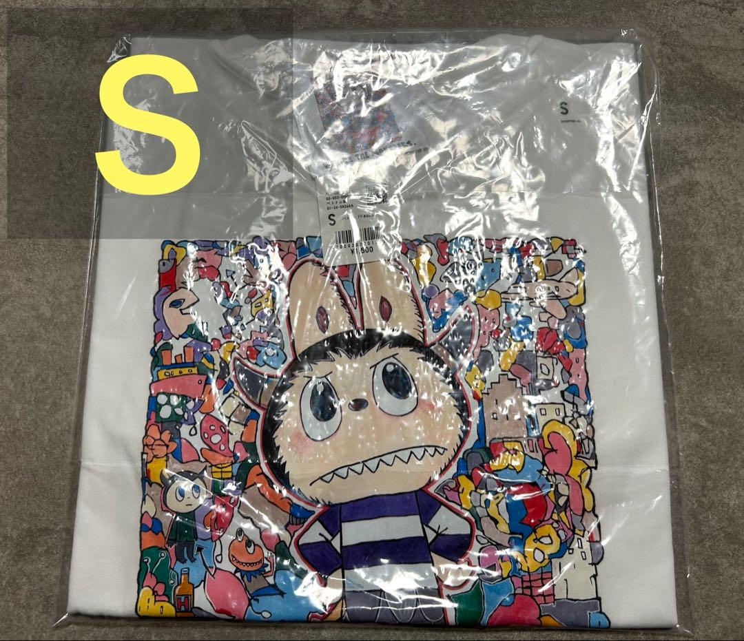 ユニクロ ラブブ UNIQLO POP MART Tシャツ ホワイト Sサイズ