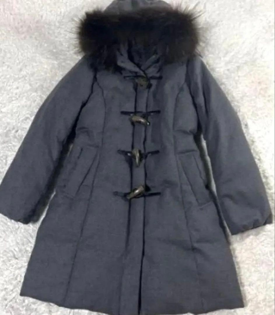 【美品】最終SALE。INED イネド ウール　人気のダッフルダウンコート