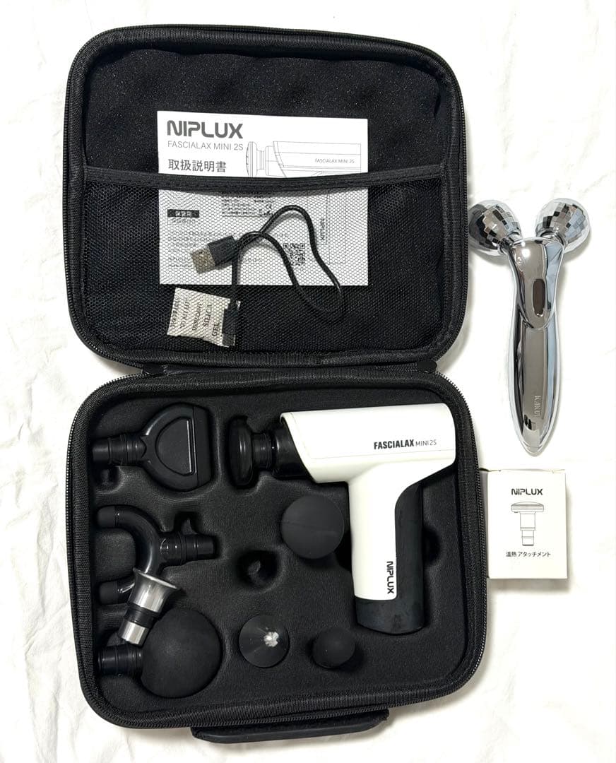 NIPLUX FASCIALAX MINI 2S マッサージガン　おまけ付き