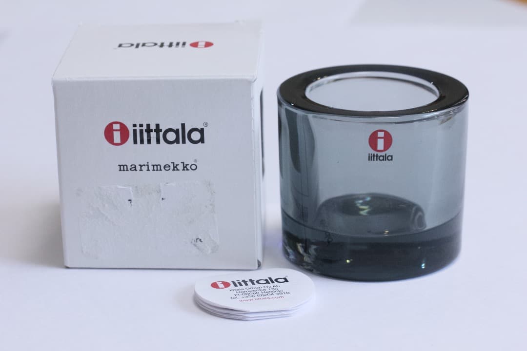 5384 kivi グレー　イッタラ　iittala キャンドルホルダー