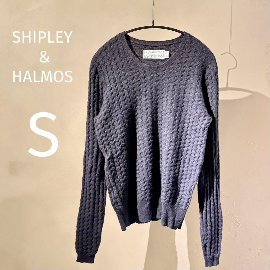 SHIPLEY & HALMOS ブラック カシミヤ ニット S