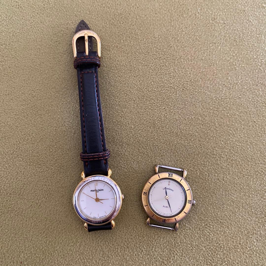 marieclaire ALBA手巻アナログ腕時計 マリクレールアルバジャンク品