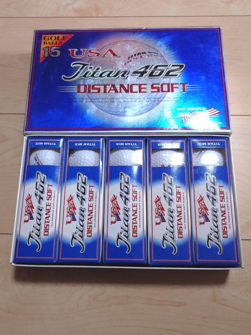 ゴルフボール　（USA Titan 462）3個×5箱　　15個　未使用品