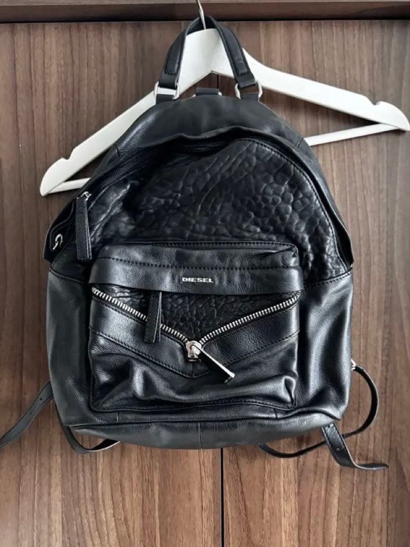 DIESEL ディーゼル オールレザー リュック　バックパック　ブラック