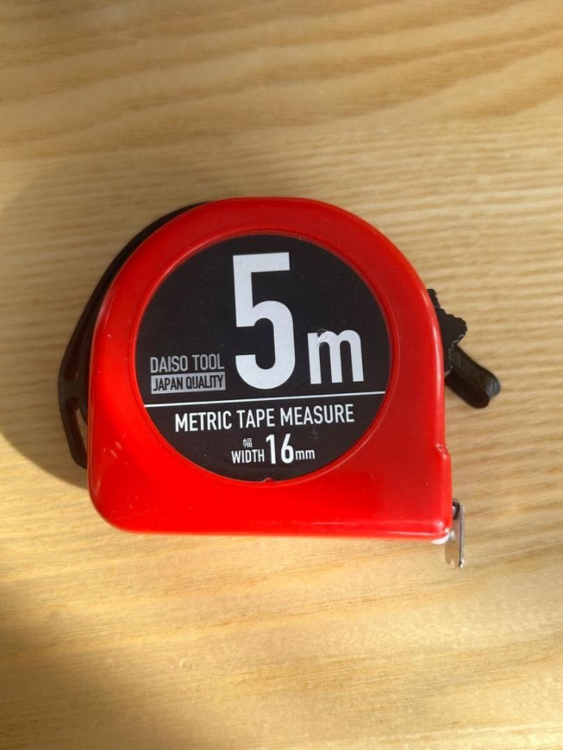 DAISO メトリックテープメジャー 5m 16mm