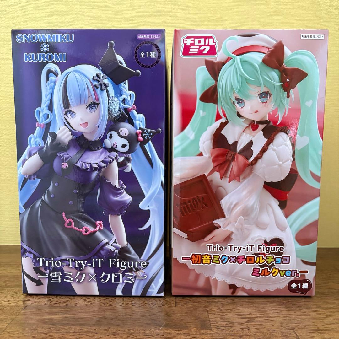 雪ミク×クロミ＆初音ミク×チロルチョコ フィギュア2種セット