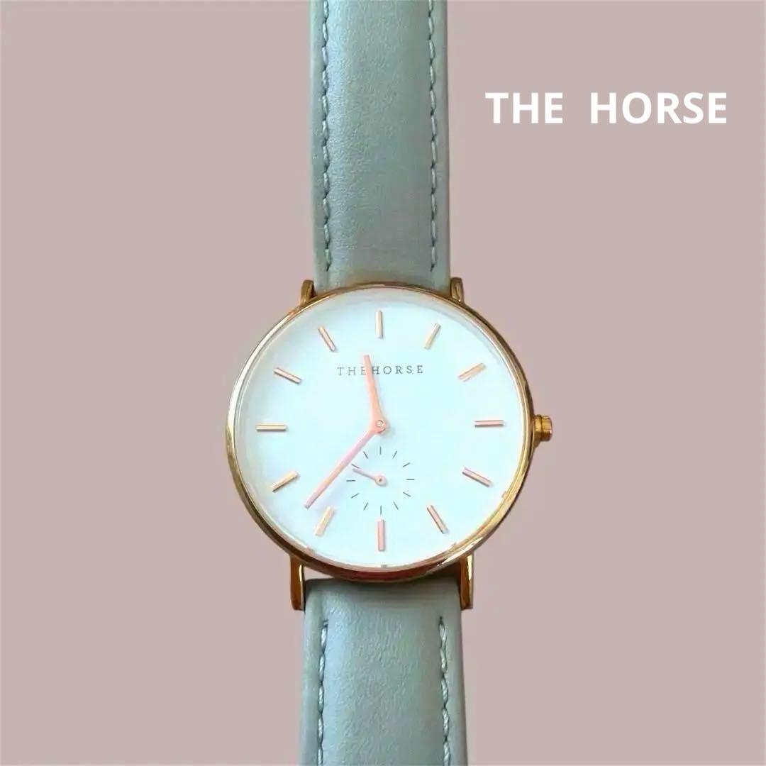 THE HORSE(ザ・ホース)グレーレザー腕時計