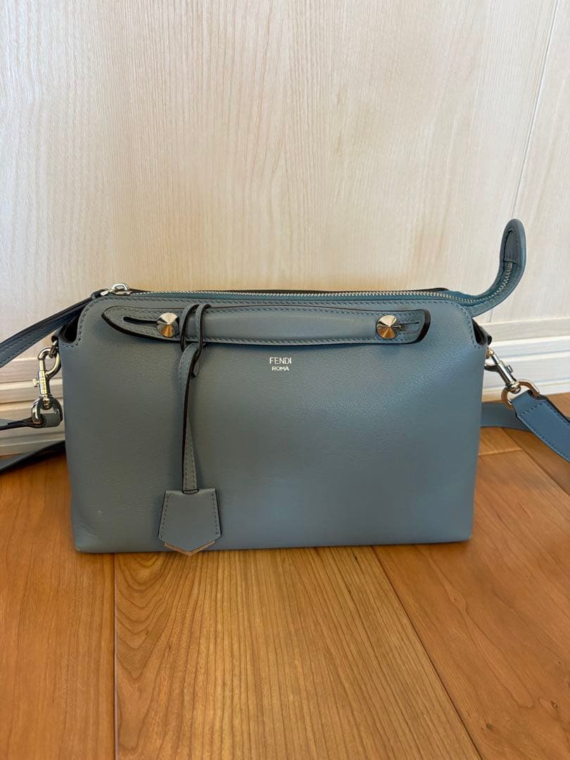 FENDI フェンディ バイザウェイ　ミディアム2WAY ブルーグレー 正規品