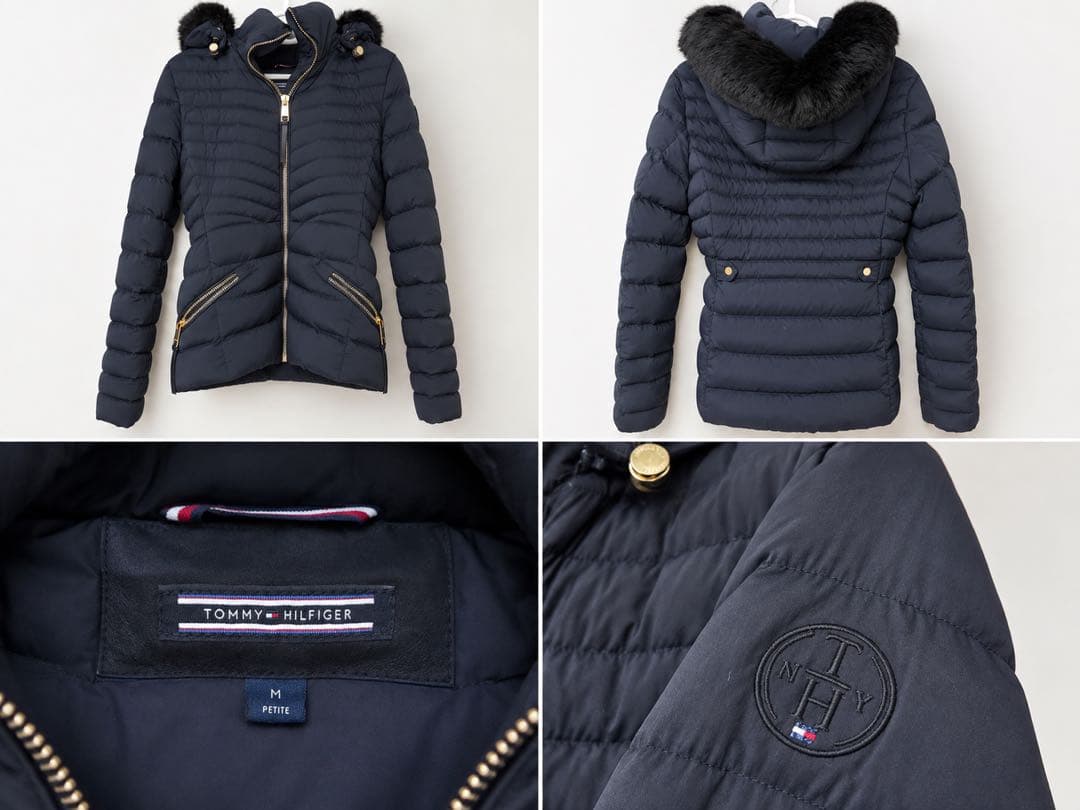 TOMMY HILFIGER ダウンジャケット ネイビー レディース M