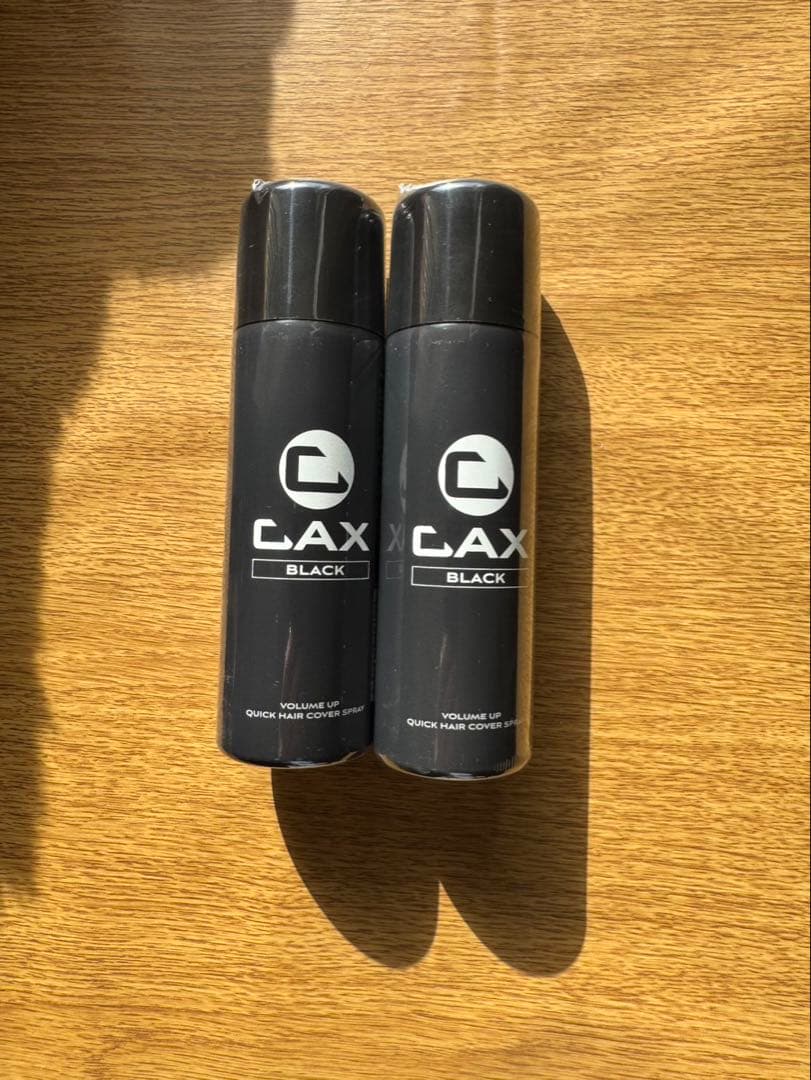 CAX ブラック ヘアカバースプレー 2本セット
