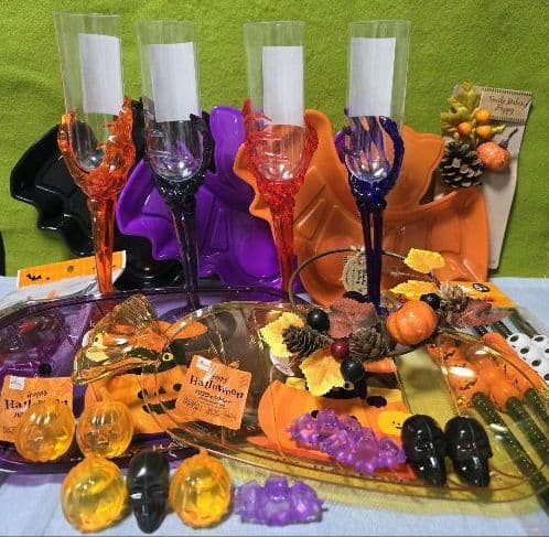 ハロウィンパーティー　ハロウィントレー　シャンパングラス　① by メルカリ