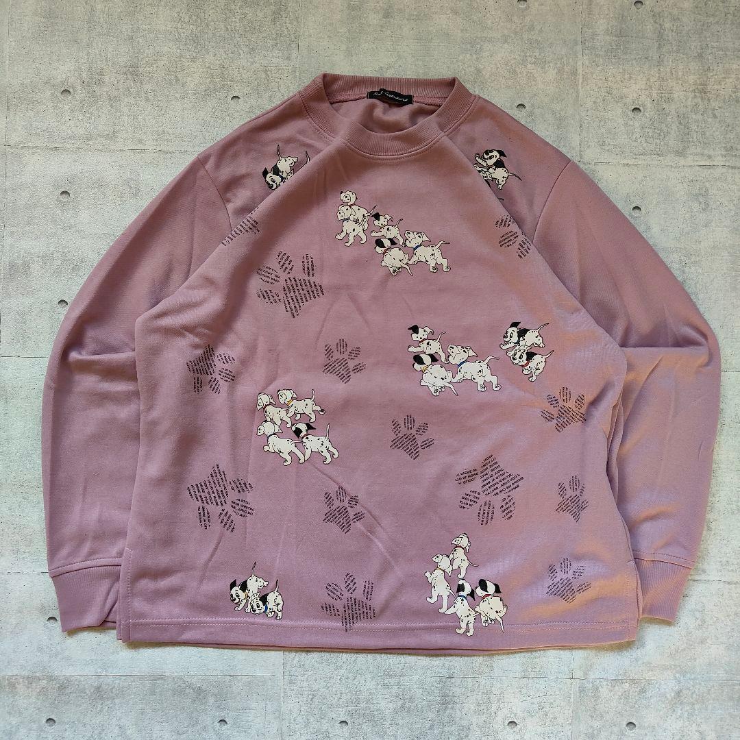 90’s vintage ダルメシアン総柄スウェット トレーナー オーバーサイズ