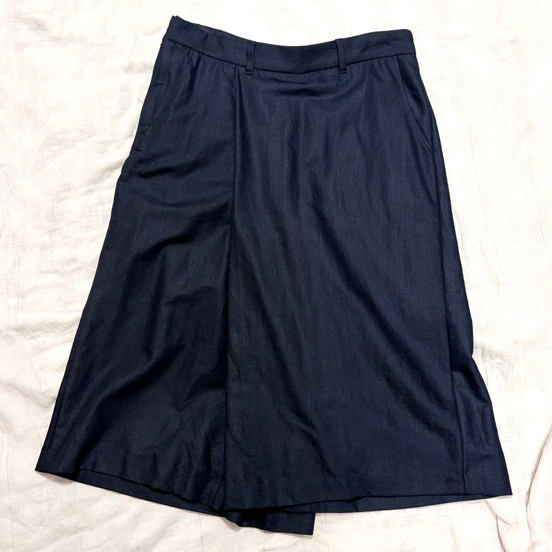 JULIUS 23AW 839PAM2 ウールスカートパンツ 3 黒
