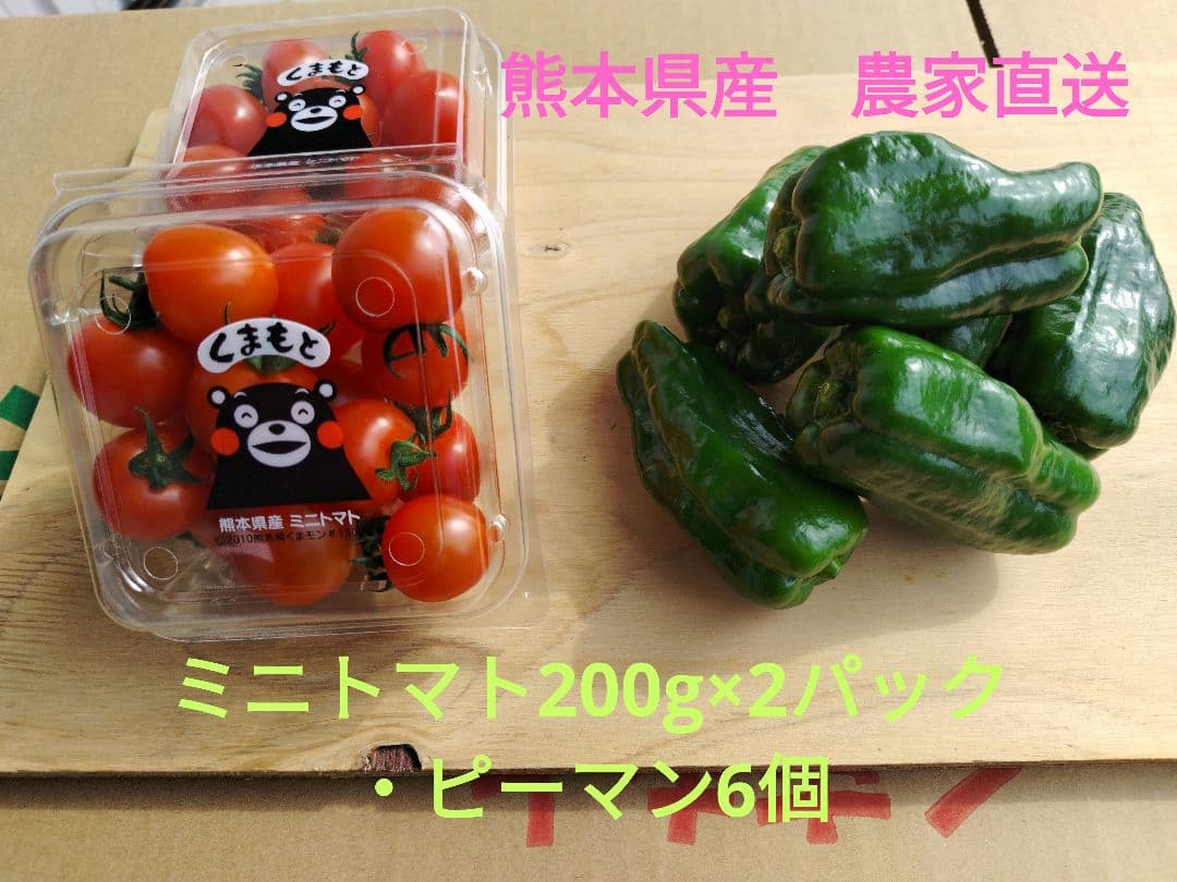 熊本県産 ミニトマトとピーマンの野菜セット by メルカリ