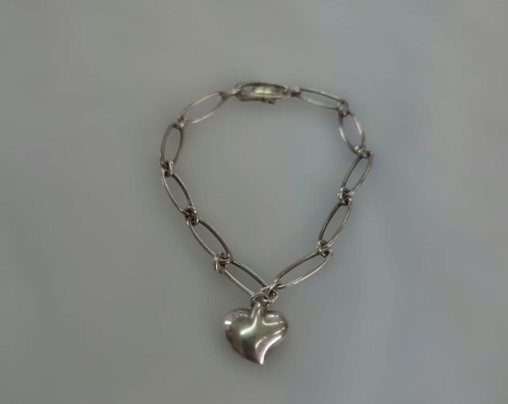 TIFFANY&Co.カーブドハートブレスレット　シルバー925