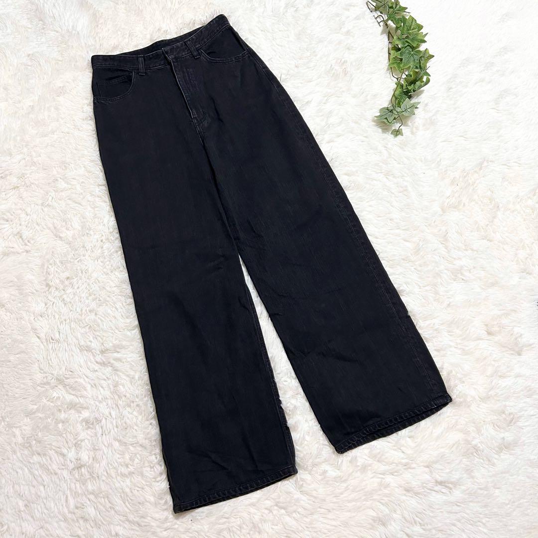 美品 2024SS Plage High Rise デニム ブラックデニム 38