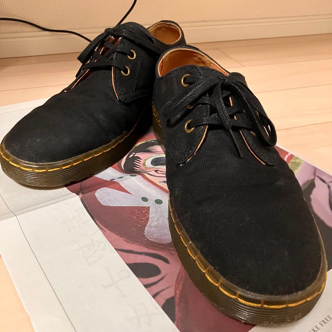 Dr.Martens キャンバス スニーカー ブラック 26.0cm（UK7）