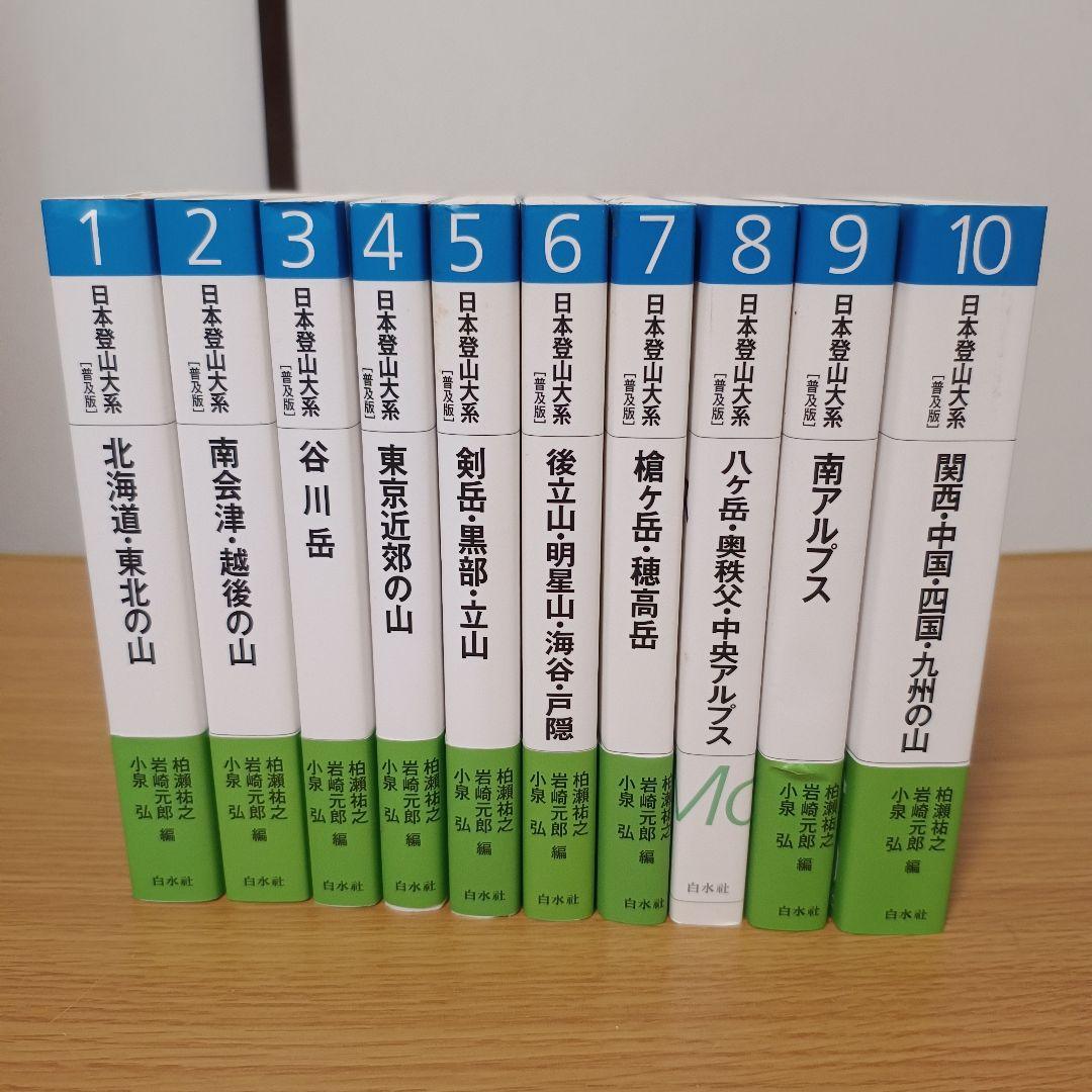 日本登山大系 普及版 全10巻セット 白水社