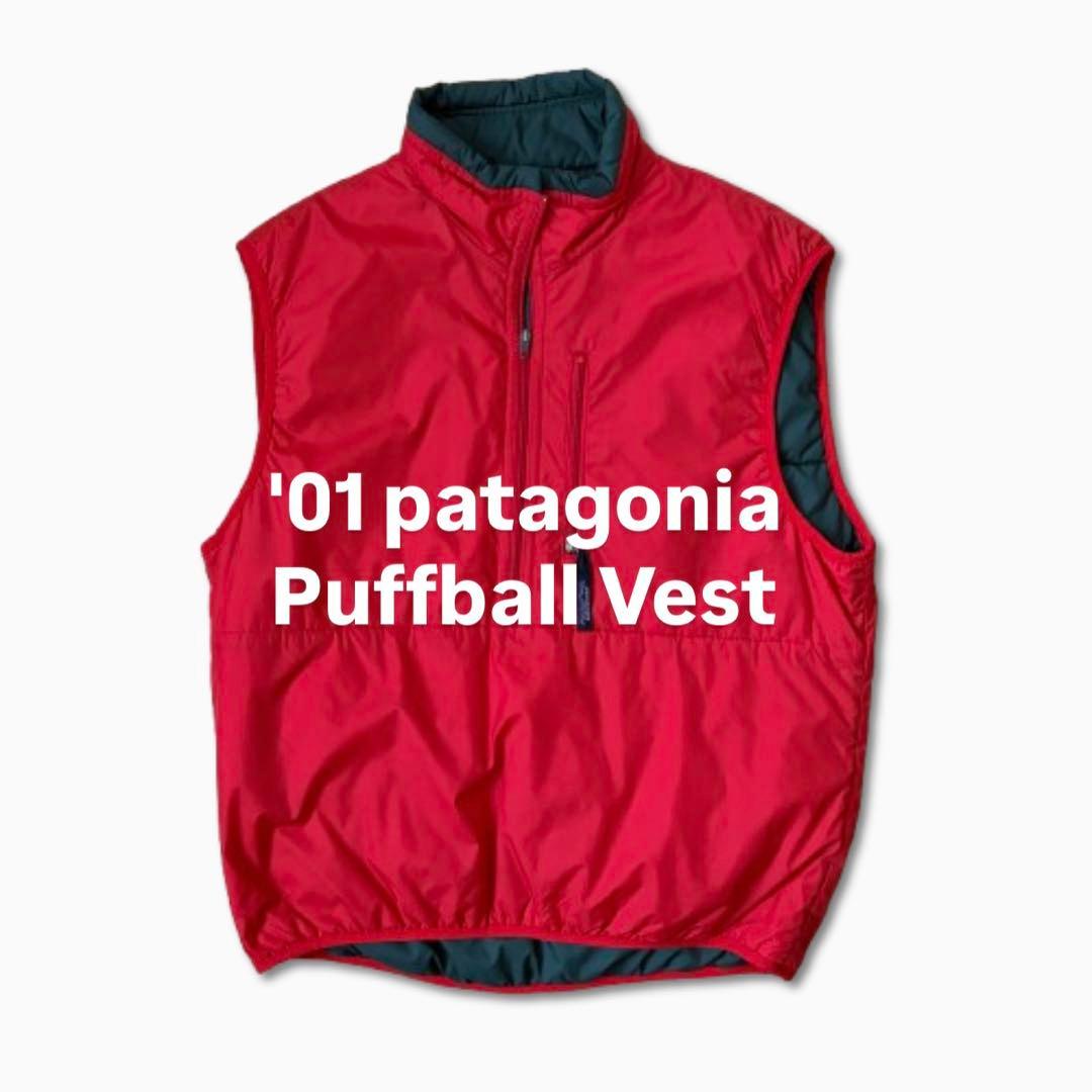 01年製 patagonia パタゴニア パフボールベスト Sサイズ ファイヤ