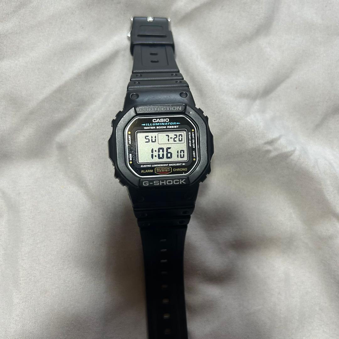 CASIO DW-5600E-1V 電池交換済み 動作品 デジタル 腕時計