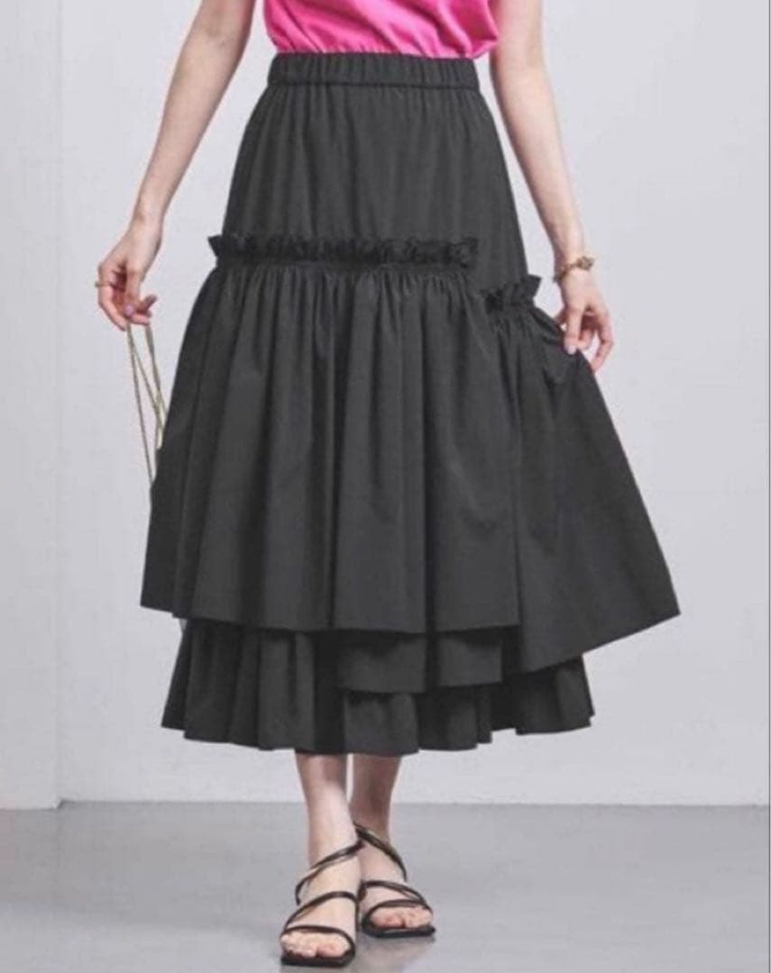 【新品】　ユナイテッドアローズ　UNITED ARROWS　Pティアードスカート