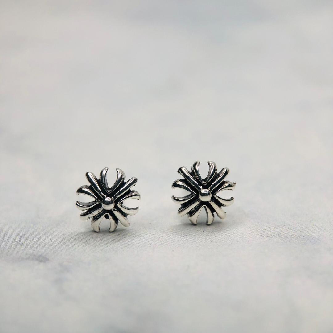 シルバー925 ピアス　プラス　クロム　メンズ　人気　2-20　366