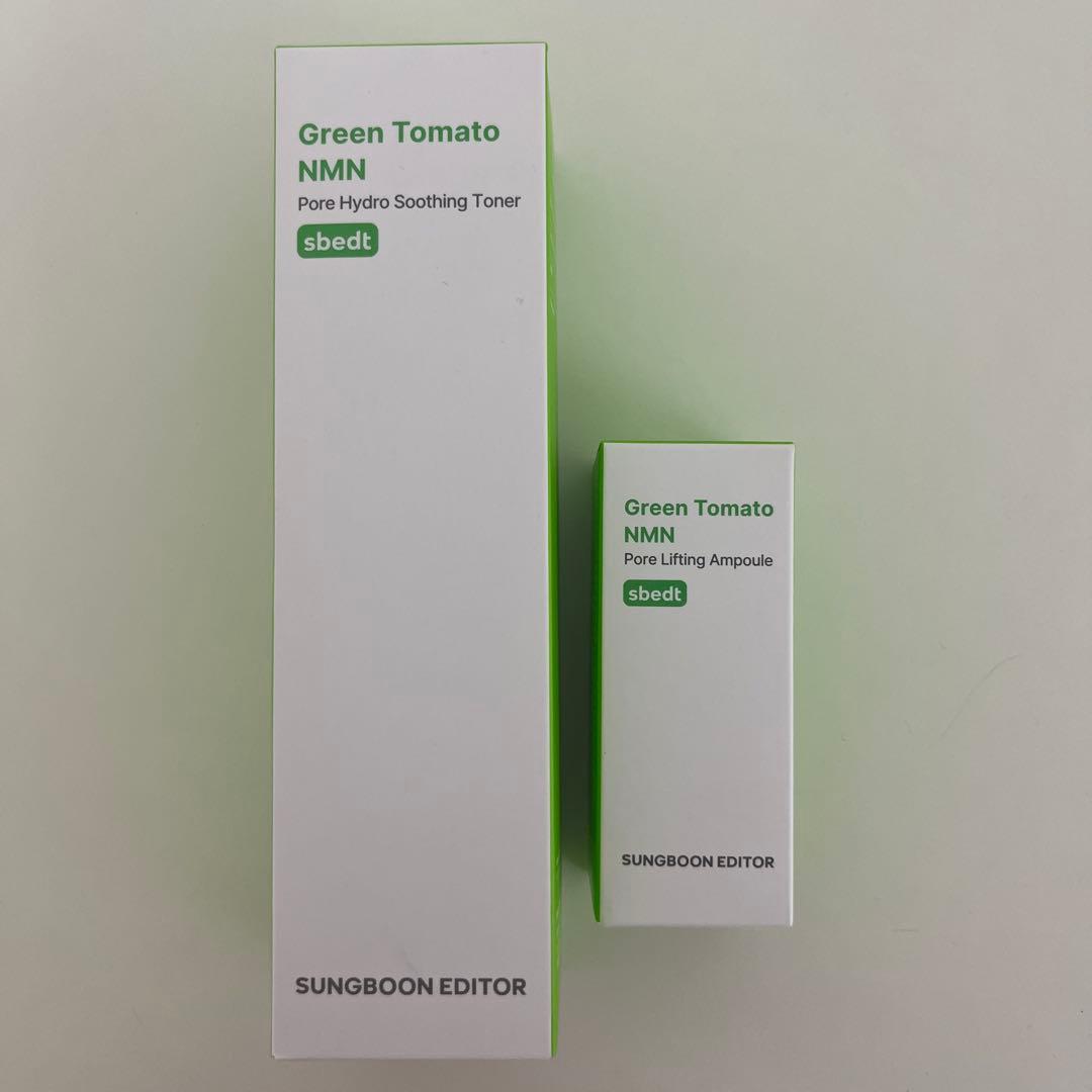 成分エディター グリーントマトNMN ポアリフティングアンプル 40ml+トナー