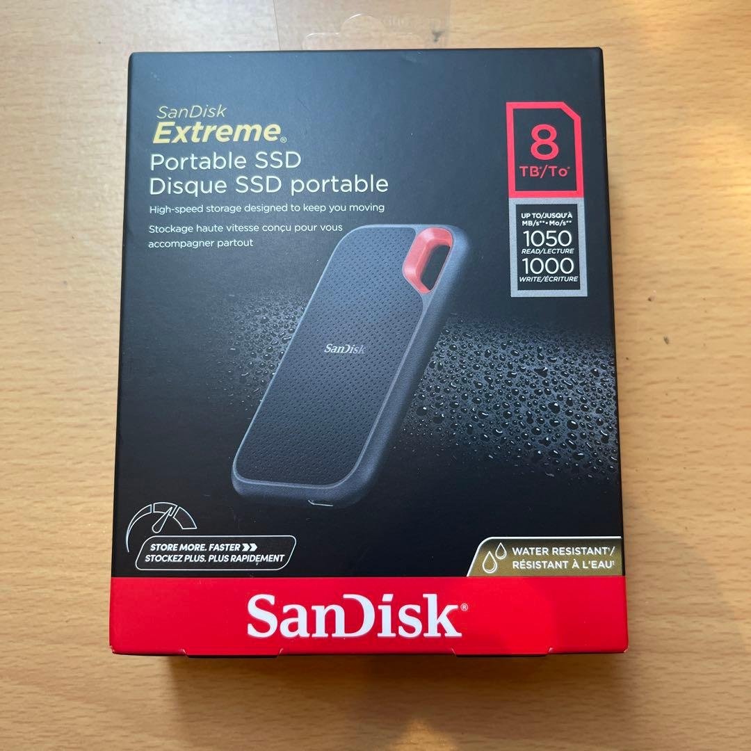 SanDisk Extreme Portable SSD 8TB 新品未開封
