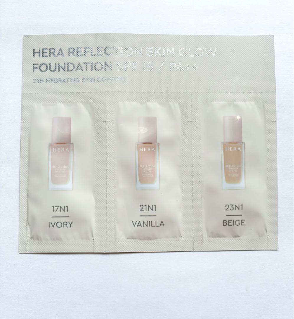 HERA リフレクション スキングロウ ファンデーション 3色 サンプル