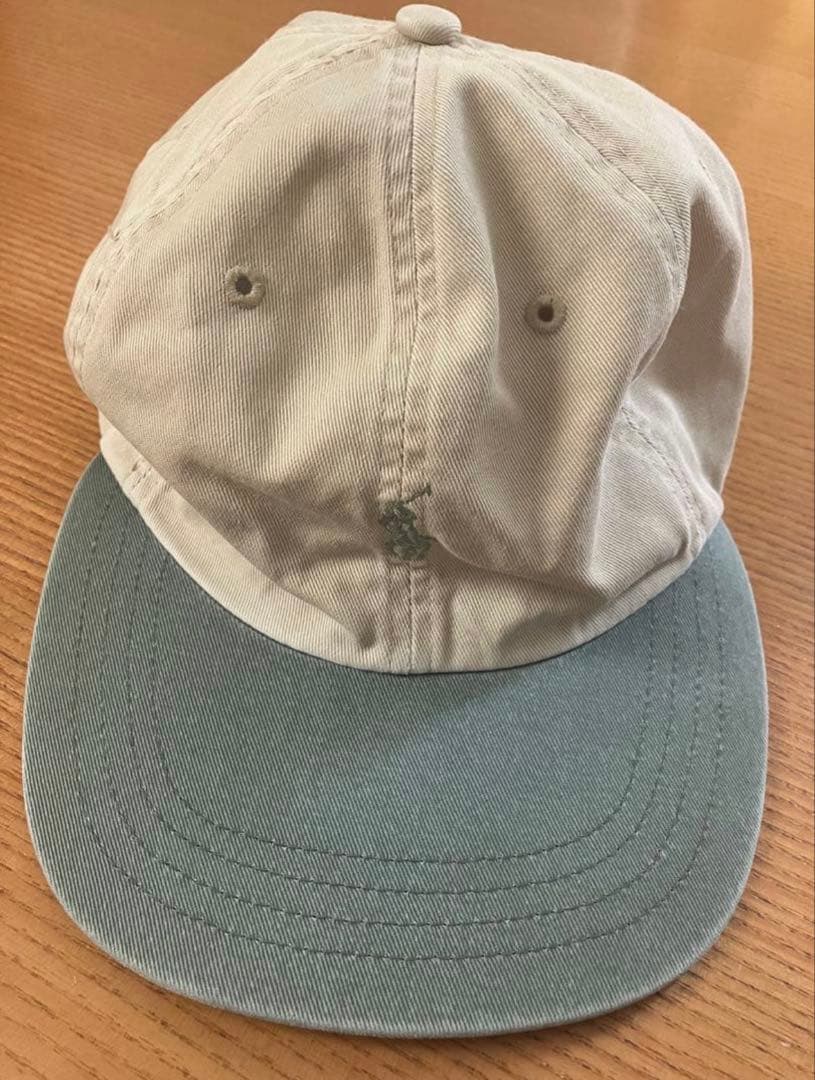希少RALPH LAUREN ポニーロゴ　ツートーン　キャップ
