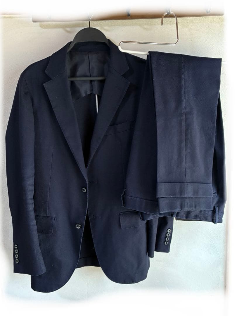 マッキントッシュフィロソフィー トロッター スーツ ネイビー　L相当　ビジネス