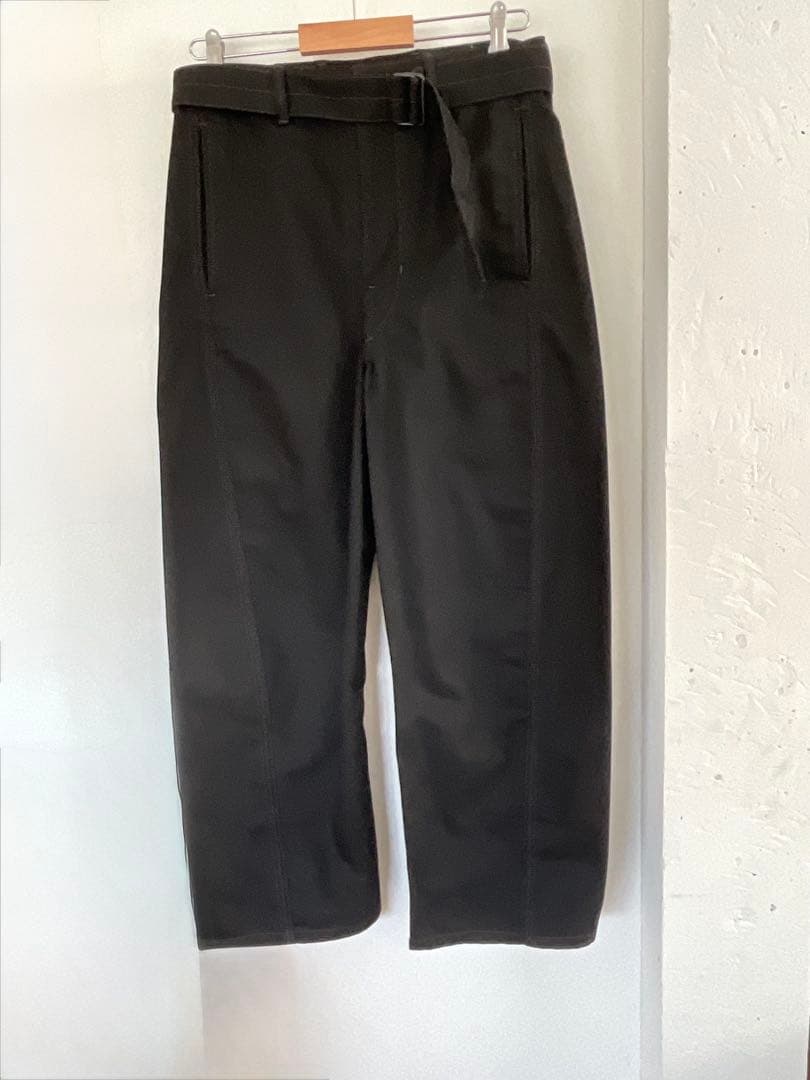 LEMAIRE TWISTED BELTED PANTS 2025黒S