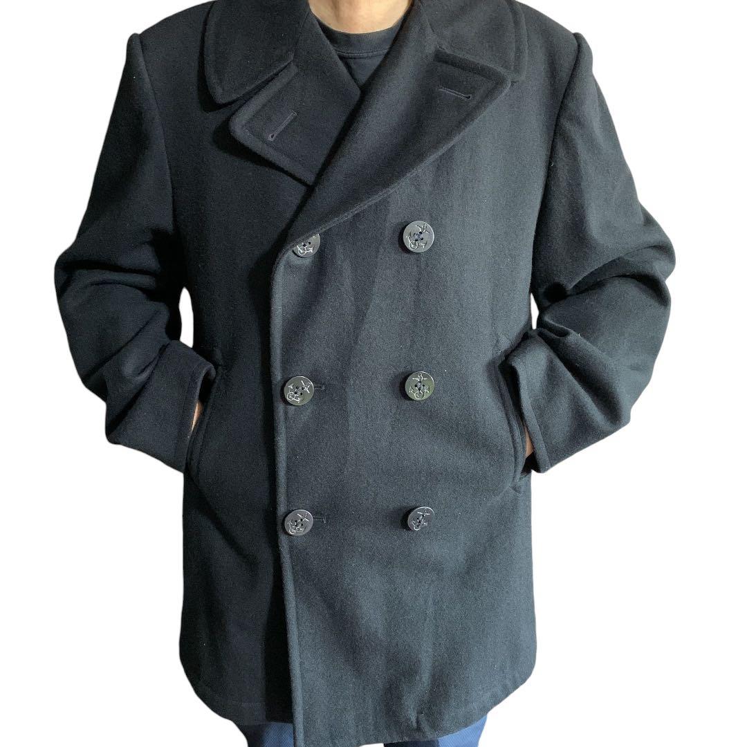 米軍 海軍 U.S.NAVY ピーコート Pコート USA製Lサイズ ミリタリー