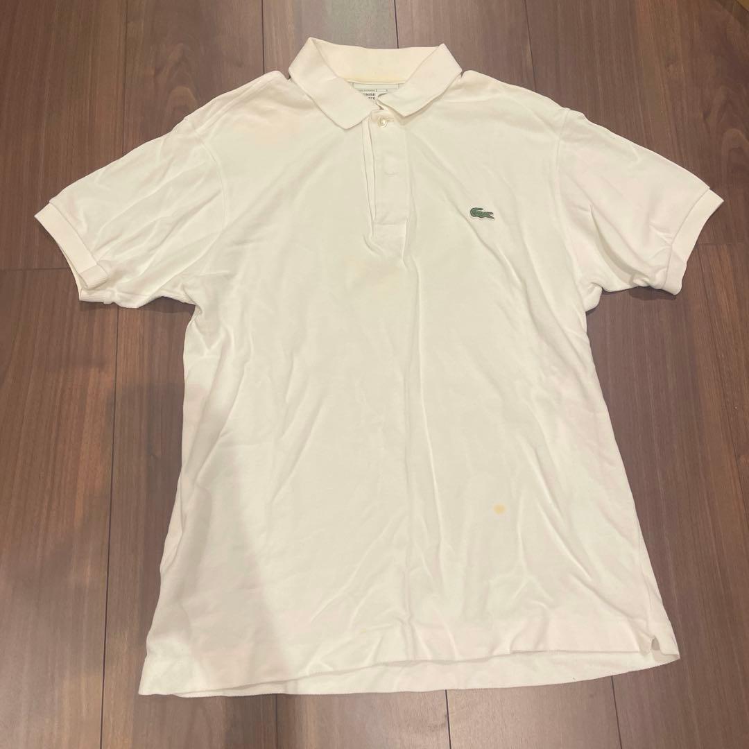 LACOSTE ホワイト ポロシャツ サイズ3 フランス製