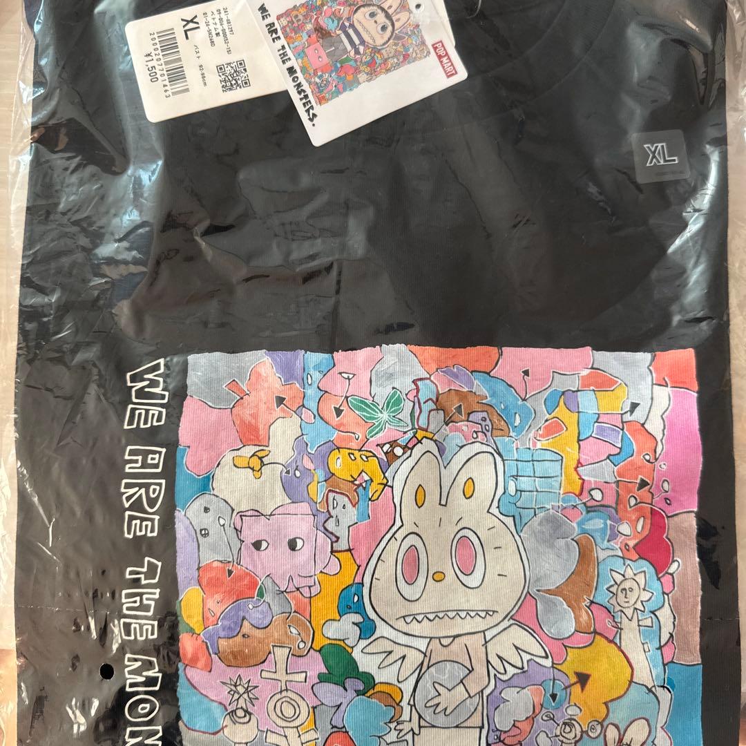 UNIQLO POPMART UT ユニクロ　ポップマート　ラブブ　XL 黒