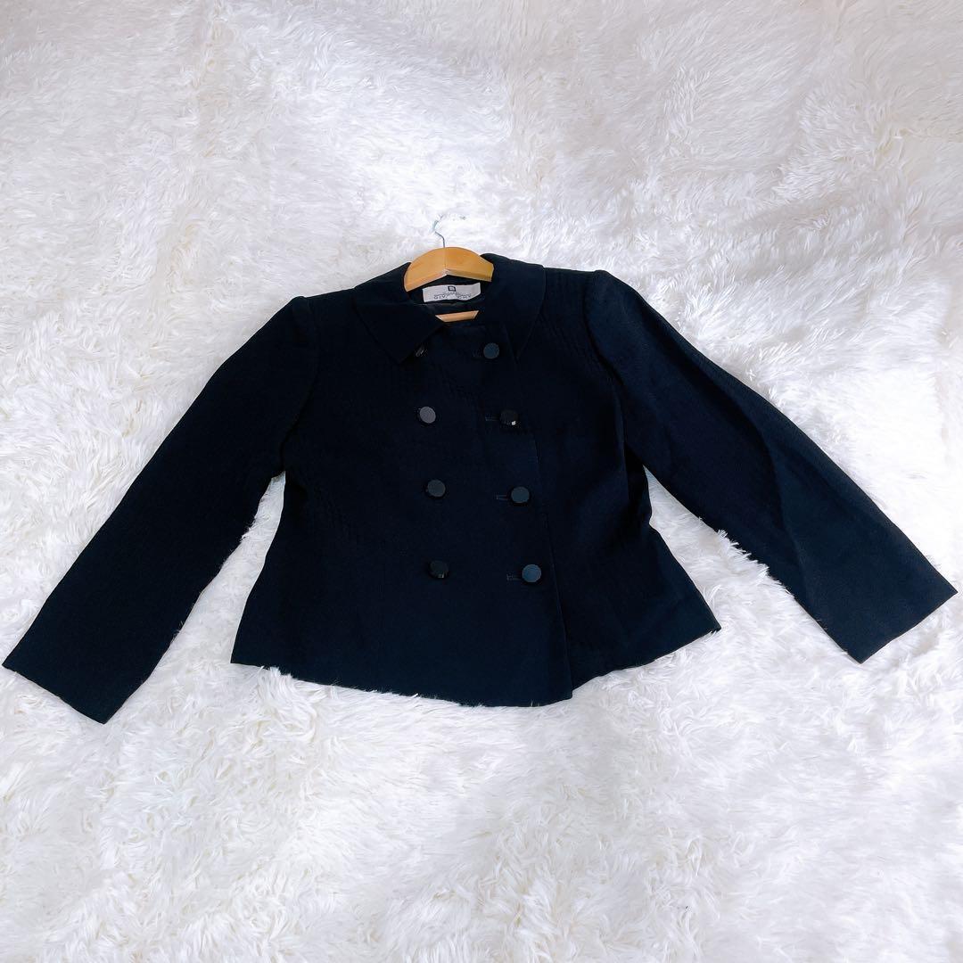 ジバンシー フォーマル ジャケット　ダブルジャケットブラック　女優襟　 12