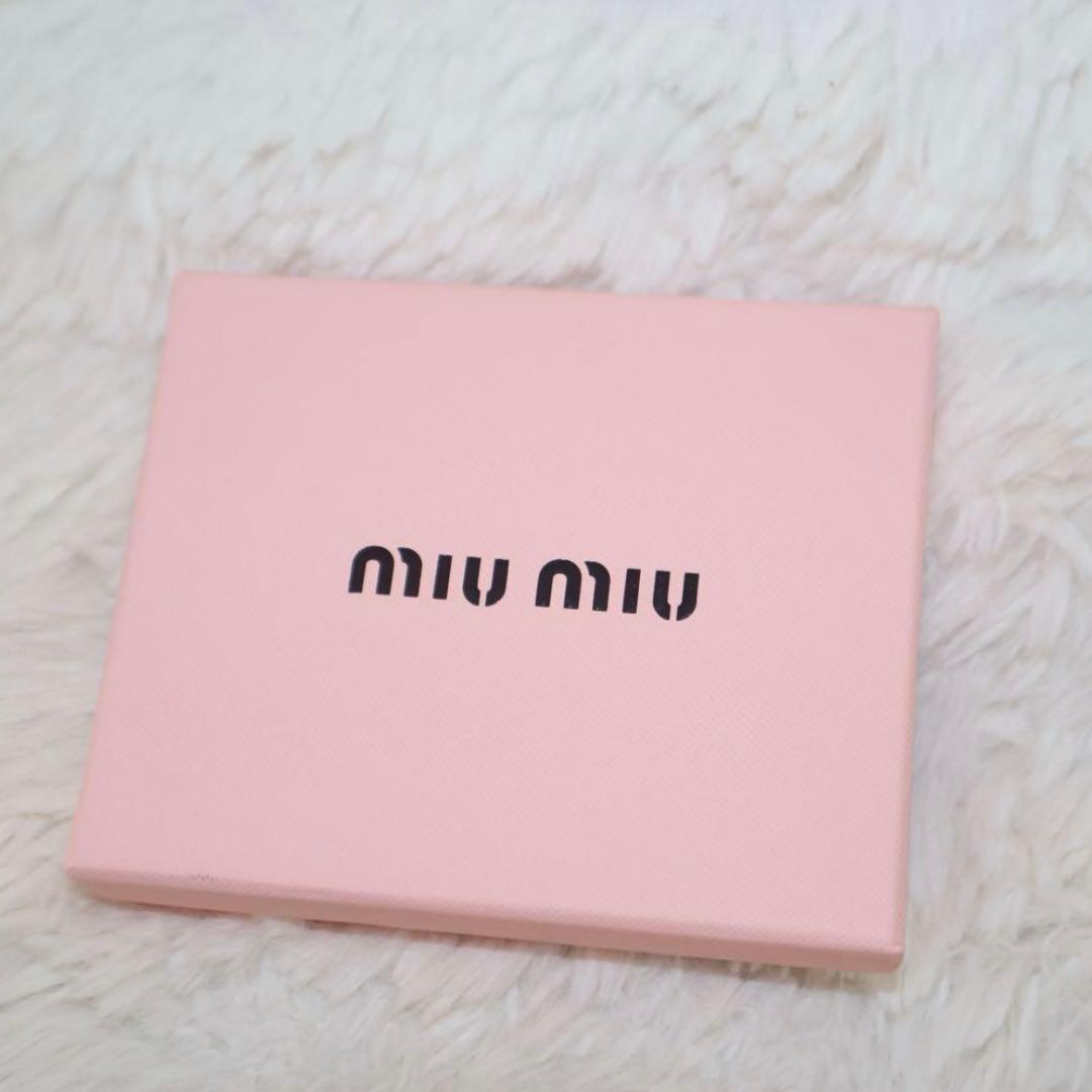 miumiu ミュウミュウ 二つ折り財布用箱 ロゴポーチ セット