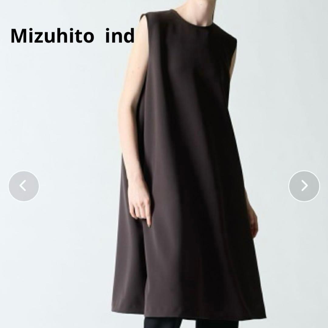 【タグ付き極美品】mizuiro ind ノースリーブAラインワンピース