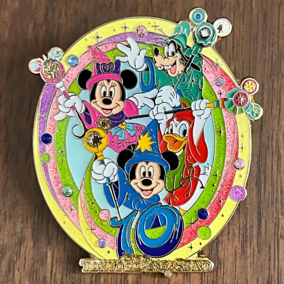 【値下げ】ディズニーシー 10周年 ピンバッジ ミッキー ミニー ドナルド