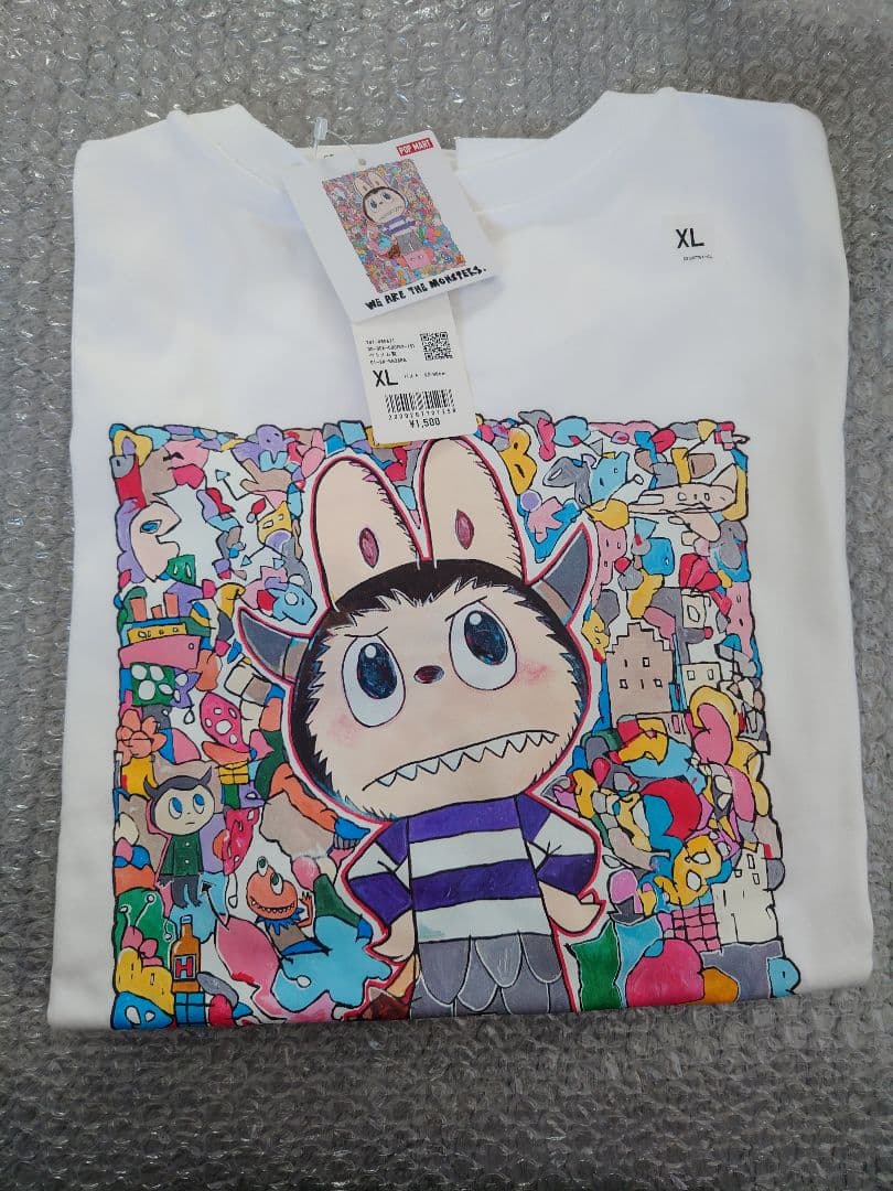 UNIQLO POPMART ユニクロ ポップマート ラブブ　XLサイズホワイト