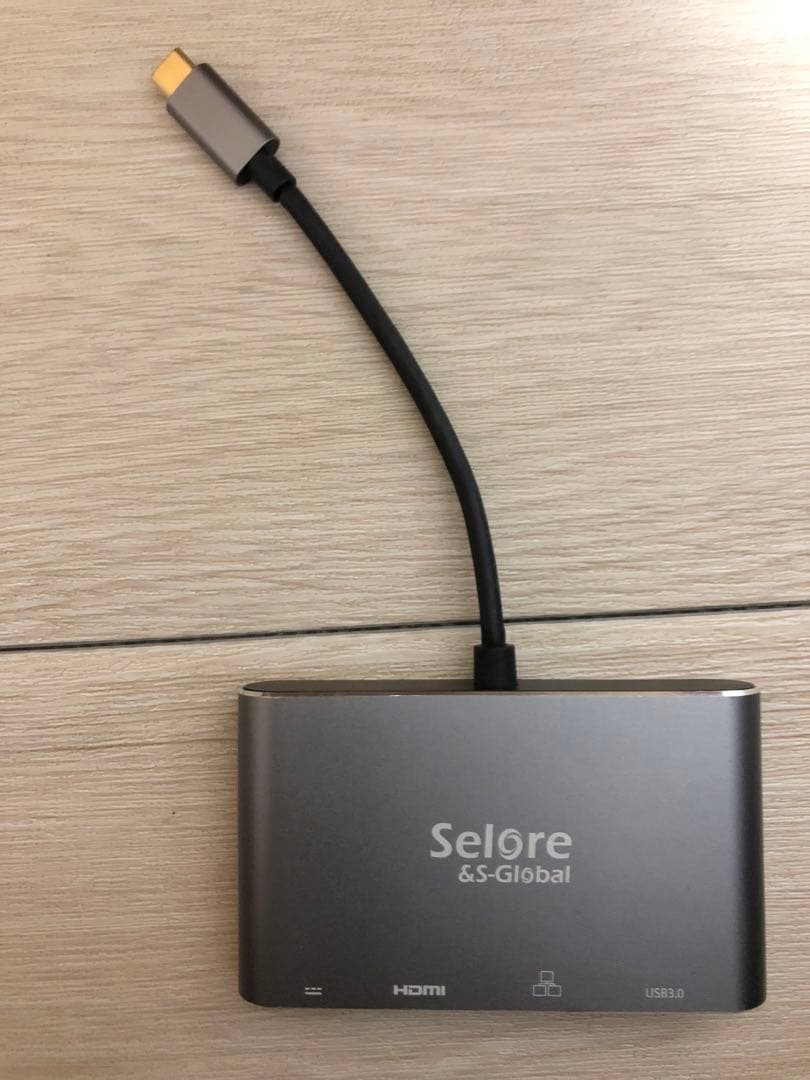 Selore USB-C ハブ4in1 HDMI/有線LAN/USB3.0